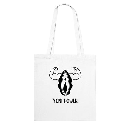 "YONI POWER"-Einkaufsbeutel, Tragetasche 40 x 40 cm, Tote Bag, Tasche, Beutel, verschiedene Farben 🌸 Kraftvolles Yoni Motiv Yoniart Yoni Art