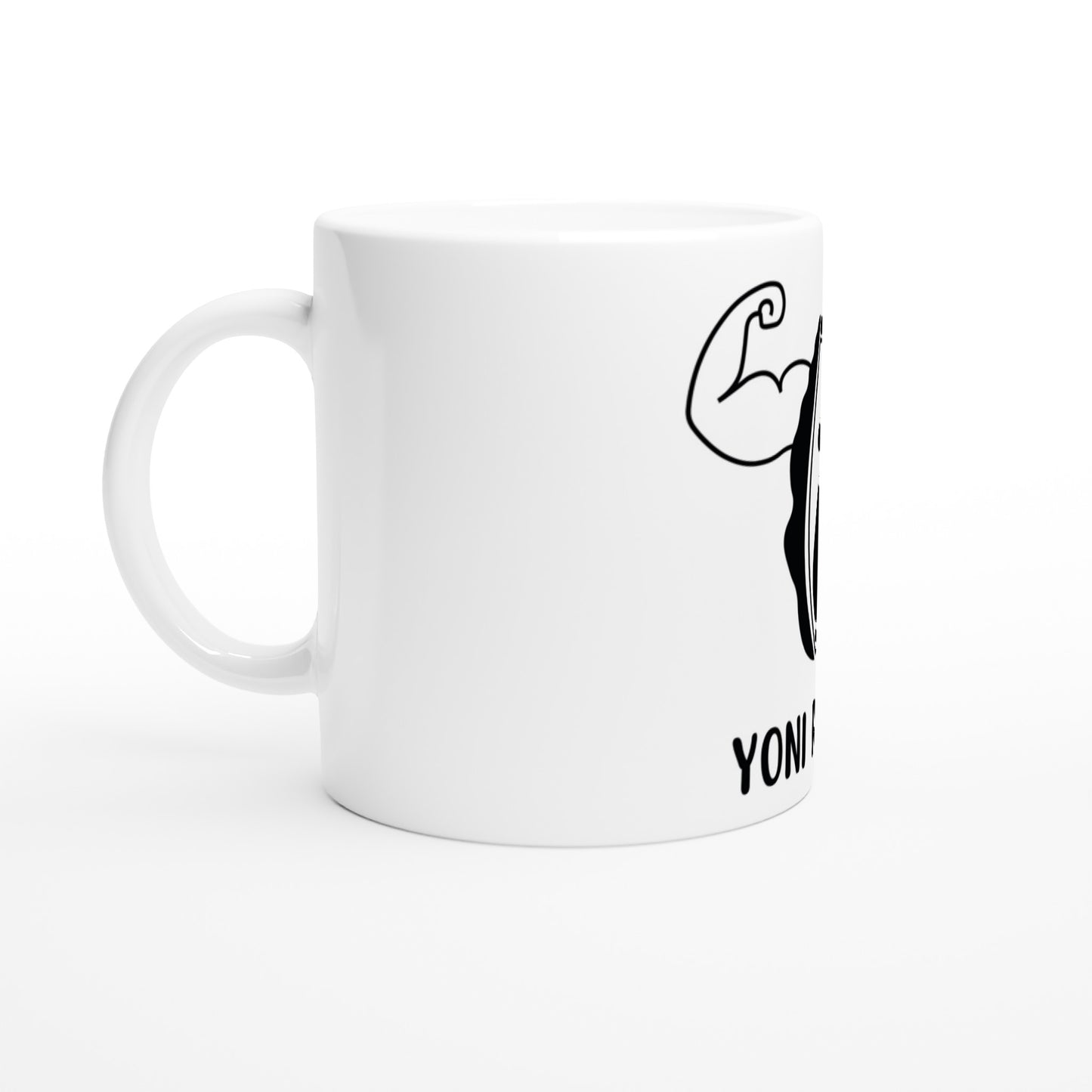 "YONI POWER" - Motiv-Keramiktasse (325 ml) Kaffeetasse Teetasse Yonitasse Keramikbecher 🌸 Yoni Motiv Yoniart Yoni Art