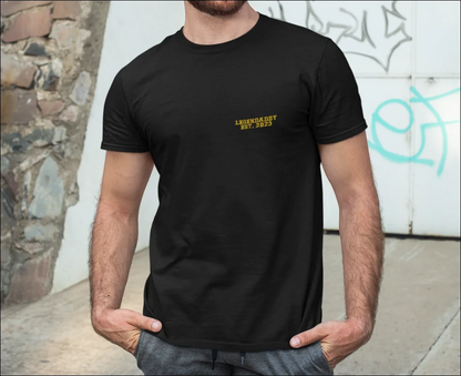 Legendaddy T-Shirt Bestickt / Papa Bio Baumwoll Shirt Geschenk Für Vater Personalisiertes Schwarz S
