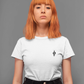 Besticktes Yoniart T-Shirt / Damen Bio Baumwoll Tshirt Women Empowerment Vulva Art