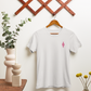 Besticktes Yoniart T-Shirt / Damen Bio Baumwoll Tshirt Women Empowerment Vulva Art Weiß Matt Weiß S
